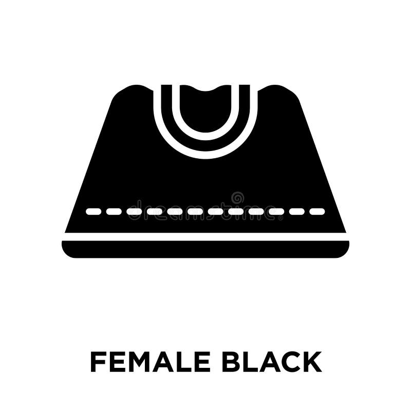Vettore nero femminile del icon della borsa isolato su fondo bianco, illustrazione vettoriale Vettore nero femminile del icon della borsa isolato su fondo bianco, illustrazione vettoriale
